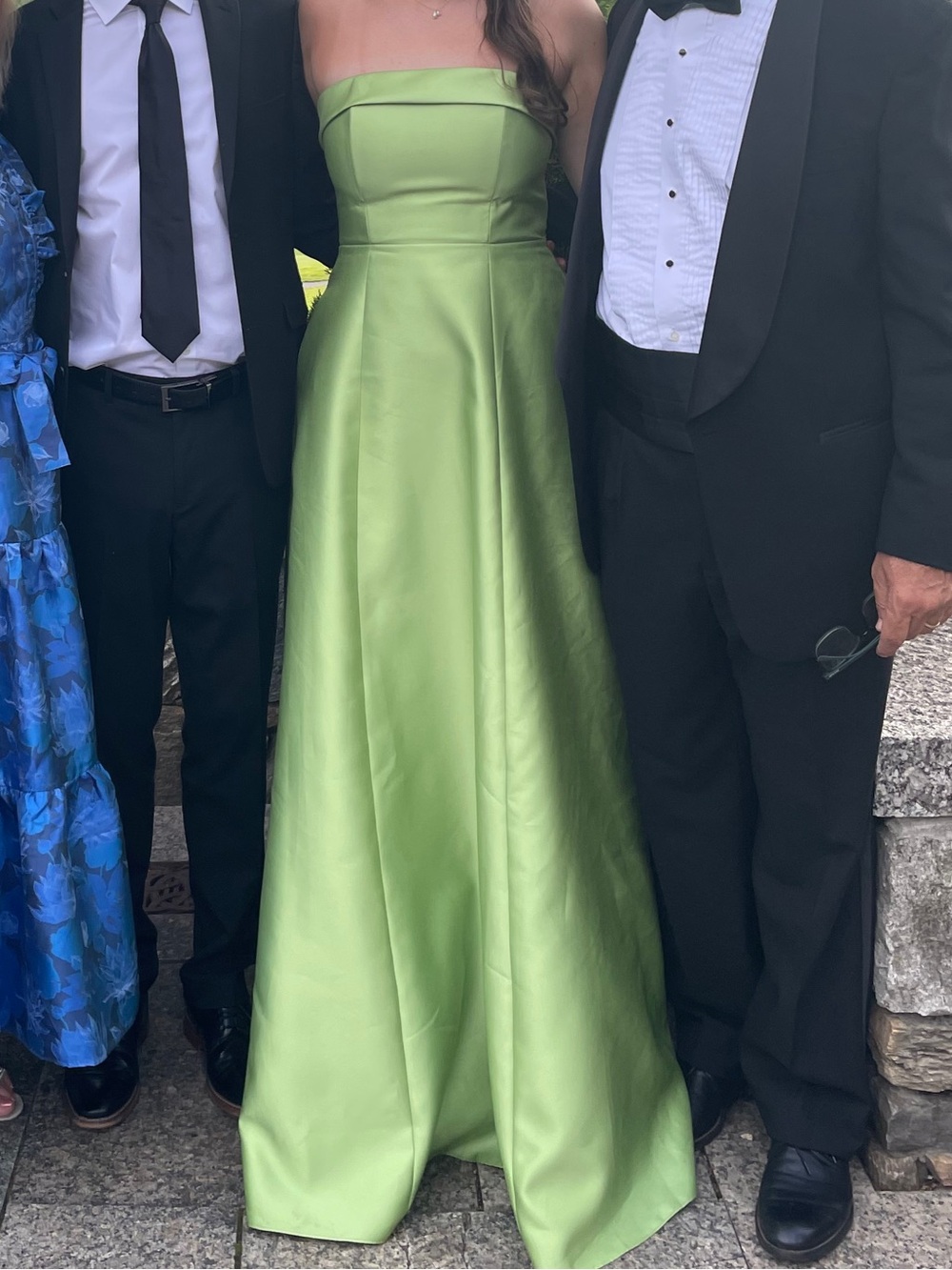 Strapless Green Gown